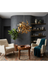 Lampa wisząca MONETTI 40 cm - złota, dekoracyjna Step Into Design